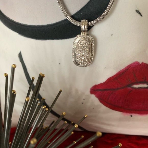 ❤️ David Yurman Diamond Albion Enhancer~ Pendant - Picture 9 of 16